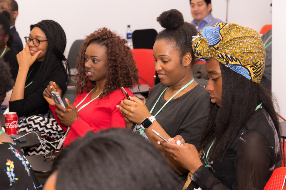 Attendees of London African Food Week event at Meta